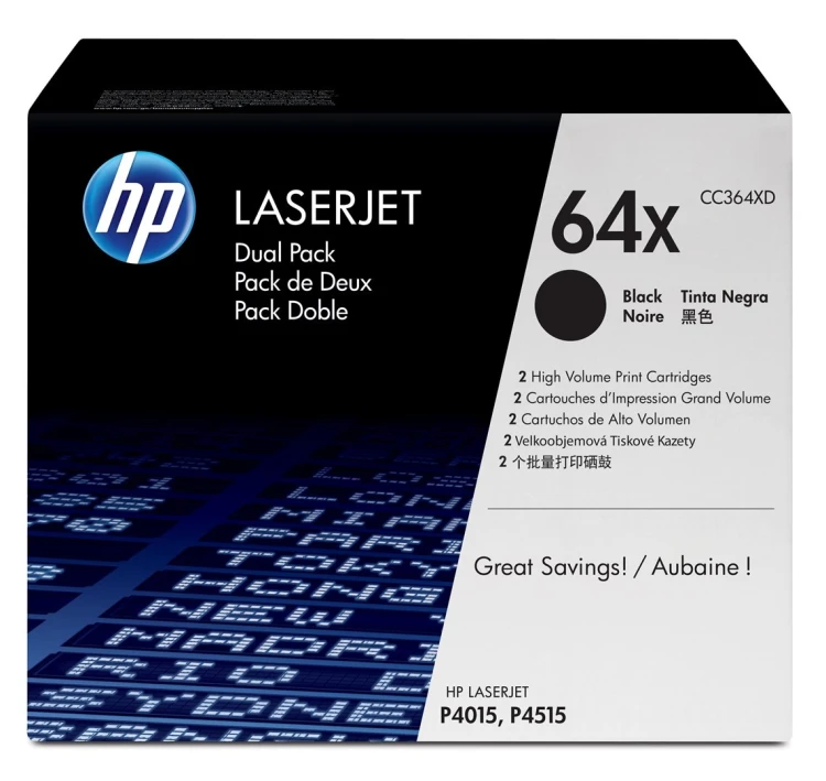 HP (CC364XD) No 64XD HP64XD HP 64XD Dwupak wkład (CC364XD)