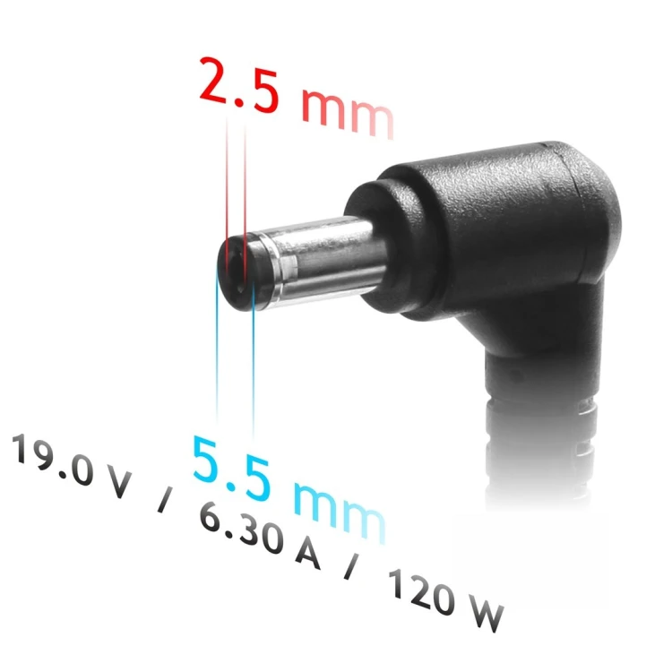 Akyga Zasilacz AK-ND-44 19V / 6.3A 120W 5.5 x 2.5 mm