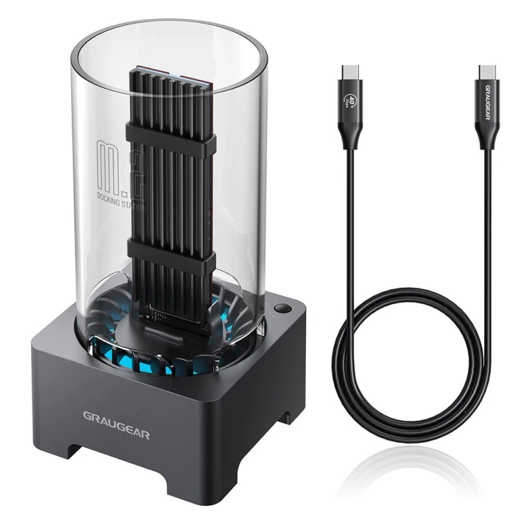 Stacja dokująca GRAUGEAR USB 4.0 f. M.2 PCIe Gen4x4 NVMe SSD