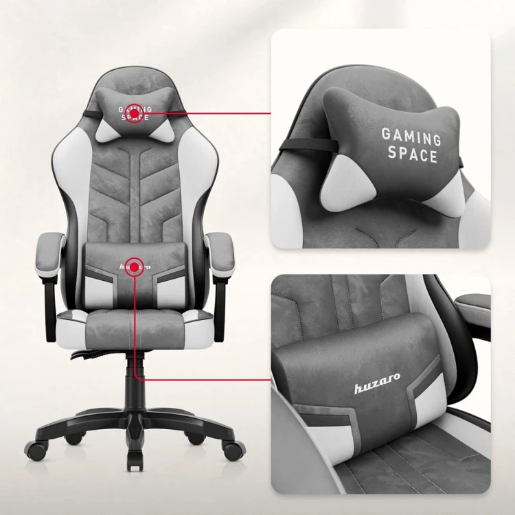 Fotel gamingowy Huzaro Force 2.7 Grey