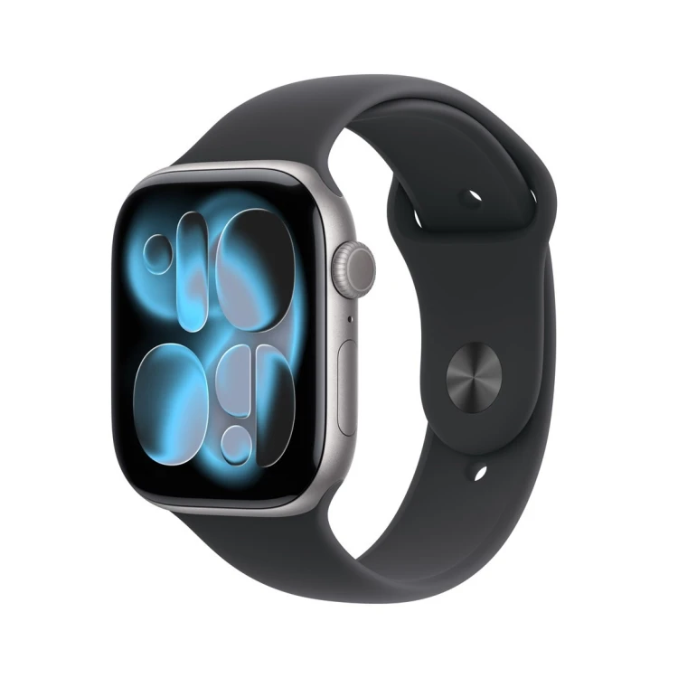 Apple Watch Series 11 OLED 46 mm Cyfrowy 416 x 496 px Ekran dotykowy 5G Szary Wi-Fi GPS