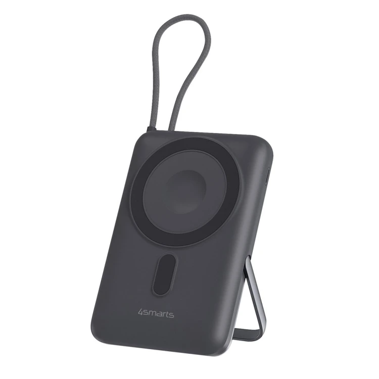 Bezprzewodowy Powerbank 4smarts Enterprise Pocket gwiezdny szary
