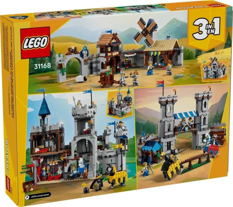 LEGO CREATOR 3 W 1 31168 Średniowieczny zamek rycerzy konnych