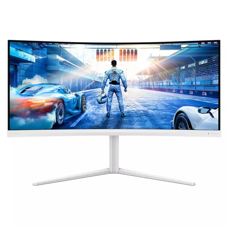 Philips 34M2C5501A/00 monitor komputerowy 86,4 cm (34") 3440 x 1440 px Wide Quad HD LCD Biały