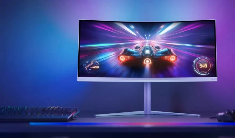 Philips 34M2C5501A/00 monitor komputerowy 86,4 cm (34") 3440 x 1440 px Wide Quad HD LCD Biały