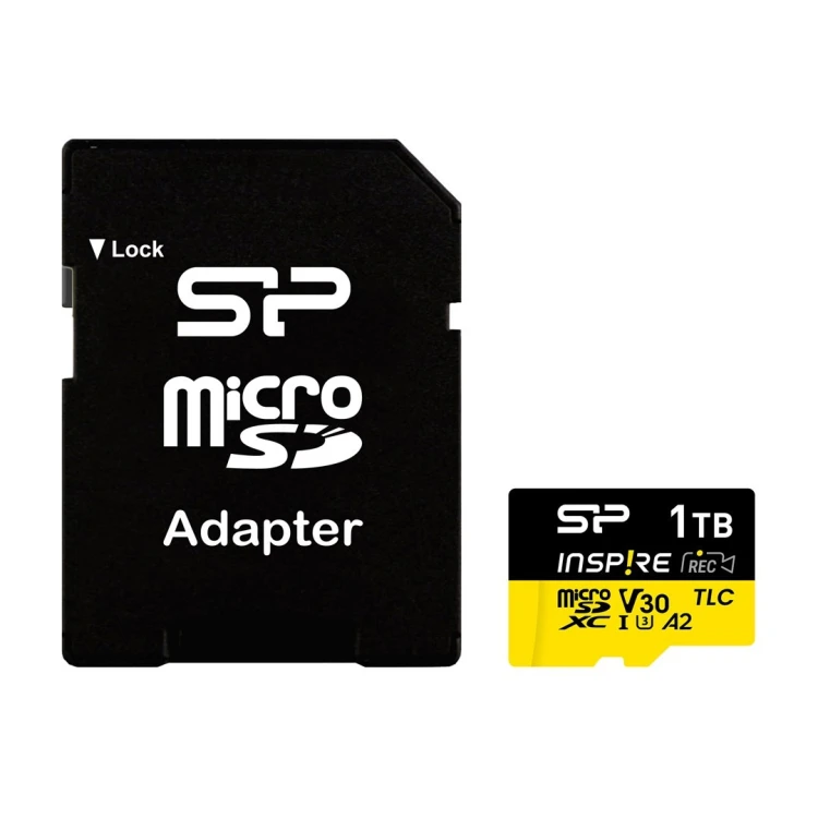 Karta pamięci Silicon Power Inspire 256 GB MicroSDXC V30 UHS-I U3 A2 4K + adapter (SP256GBSTXLA2V1NSP)
