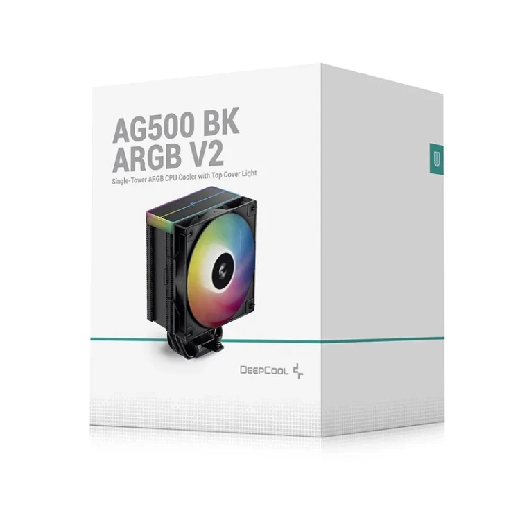DeepCool AG500 BK ARGB V2 Procesor Chłodnica powietrza 11,9 cm Czarny