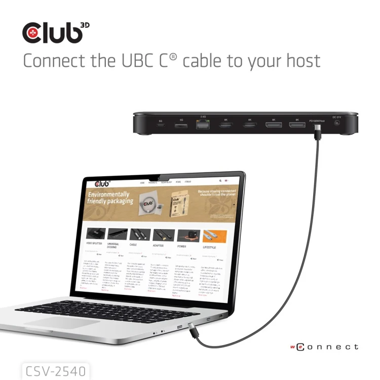 Stacja dokująca NB ACC 14IN1/USB-C 150W CSV-2540 CLUB3D
