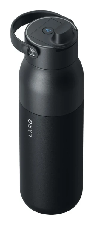 LARQ Bottle PureVis 2 - inteligentna samoczyszcząca butelka filtrująca - światło UV-C, 1L (obsidian black)