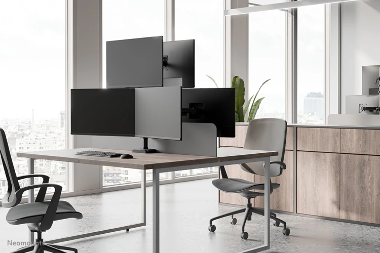 Neomounts DS60-600BL2-1 uchwyt / stojak do monitorów 81,3 cm (32") Biurko Czarny