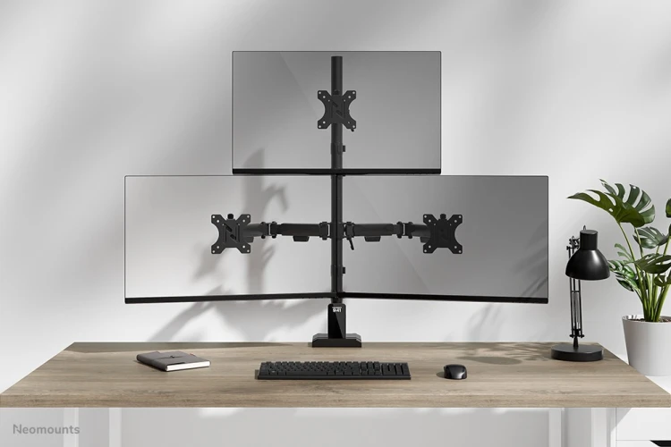 Neomounts DS60-600BL2-1 uchwyt / stojak do monitorów 81,3 cm (32") Biurko Czarny