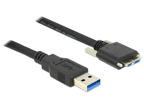 DeLOCK 83599 kabel USB USB 3.2 Gen 1 (3.1 Gen 1) 3 m USB A Micro-USB B 5 Gbit/s Czarny