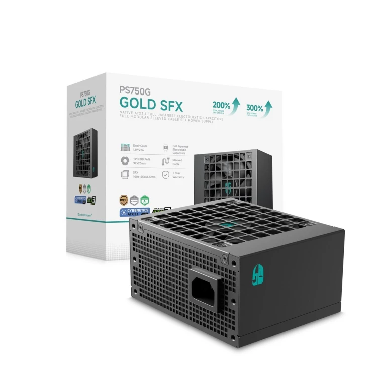 Gamer Storm PS750G moduł zasilaczy 750 W 20+4 pin ATX SFX Czarny