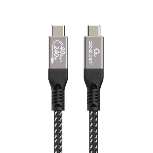 GEMBIRD KABEL DO ŁADOWANIA I TRANSMISJI DANYCH PREMIUM USB 4 TYPE-C 40 GB/S, 240 W, 0.5 M