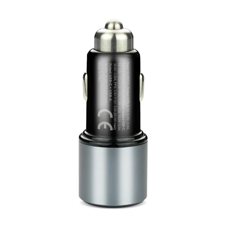 EVERACTIVE ŁADOWARKA SAMOCHODOWA 1 X USB QC3.0, 1 X USB-C PD 83W CZARNA CC-60Q