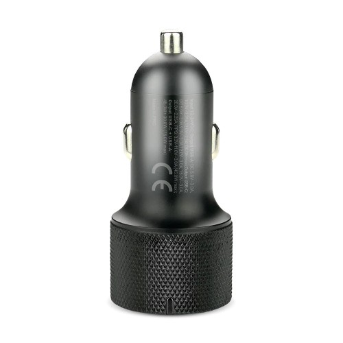 EVERACTIVE ŁADOWARKA SAMOCHODOWA 1X USB QC3.0, 1 X USB-C PD 75W CZARNA CC-50Q