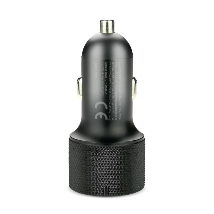 EVERACTIVE ŁADOWARKA SAMOCHODOWA 1X USB QC3.0, 1 X USB-C PD 75W CZARNA CC-50Q
