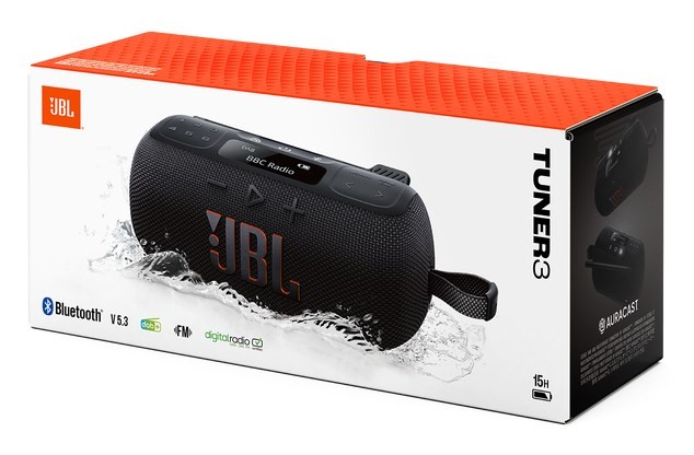 Głośnik JBL TUNER 3 (czarny, bezprzewodowy, z radiem FM i DAB+)