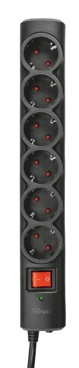 Listwa TRUST 6-PORT SURGE GUARD EU