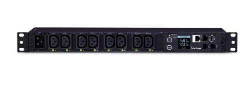 CyberPower PDU81005 rozdzielacz zasilania PDU 1U Czarny 8 Gniazdo(a) sieciowe