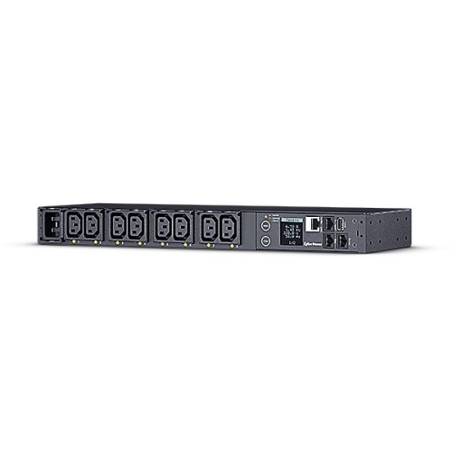 CyberPower PDU81005 rozdzielacz zasilania PDU 1U Czarny 8 Gniazdo(a) sieciowe