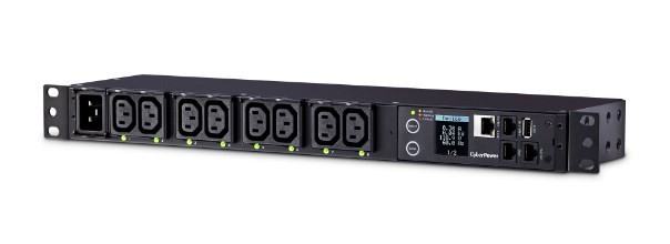 CyberPower PDU81005 rozdzielacz zasilania PDU 1U Czarny 8 Gniazdo(a) sieciowe