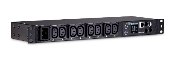 CyberPower PDU81005 rozdzielacz zasilania PDU 1U Czarny 8 Gniazdo(a) sieciowe