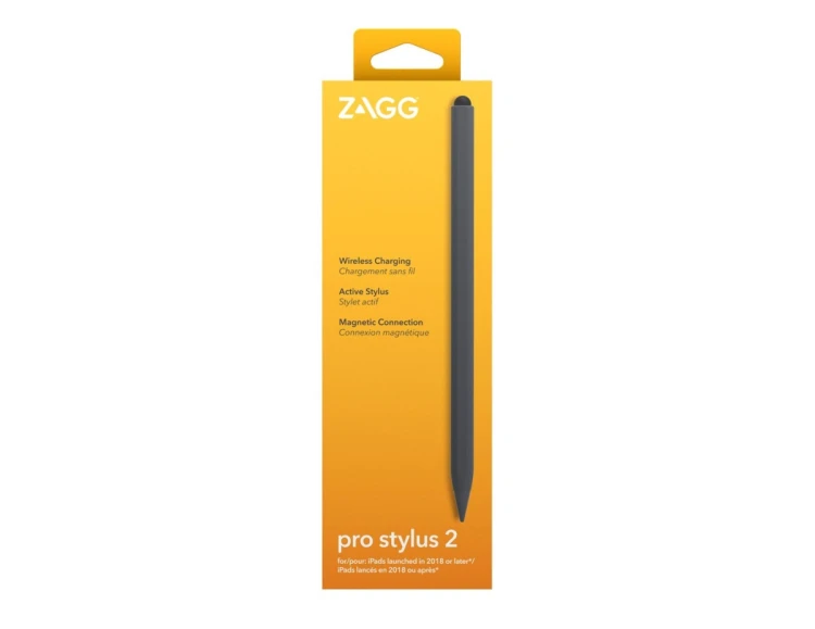 Rysik ZAGG Pro Stylus 2, tablet, Apple, szary, iPad Pro 11 i iPad Pro 12.9, pojemnościowy, wbudowany