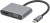 Hub USB Typ-C 4w1 USB 3.0 + PD 100W + HDMK 4k30Hz + VGA FullHD