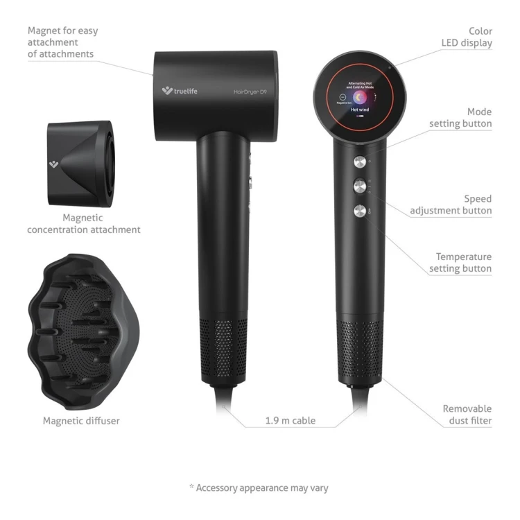 Suszarka do włosów TrueLife HairDryer D9