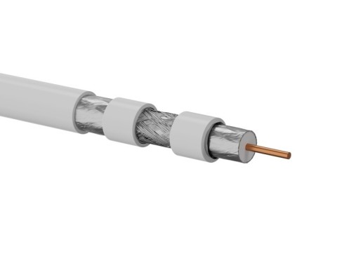 Przewód koncentryczny trishield RG6 75 Om, 1.13/4.8/7.06 LSOH Dca 500m RGTec