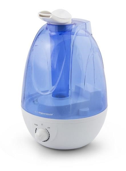 Esperanza EHA003 nawilżacz powietrza Para 3,5 l Niebieski, Biały 25 W