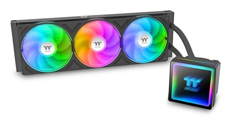 Thermaltake TH360 V3 ARGB Procesor Chłodnica cieczy all-in-one 12 cm Czarny 1 szt.