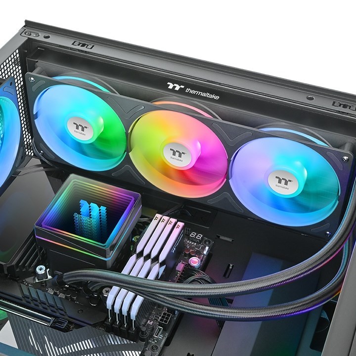 Thermaltake TH360 V3 ARGB Procesor Chłodnica cieczy all-in-one 12 cm Czarny 1 szt.