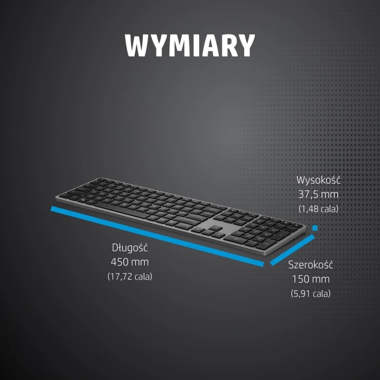 HP Klawiatura bezprzewodowa 975 Dual-Mode
