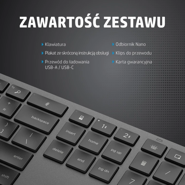 HP Klawiatura bezprzewodowa 975 Dual-Mode
