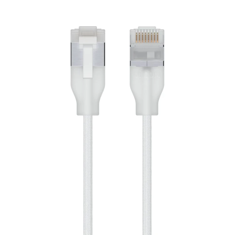 Ubiquiti UACC-Cable-Patch-EL-C6A-15M-W kabel sieciowy Półprzezroczysty, Biały Cat6a