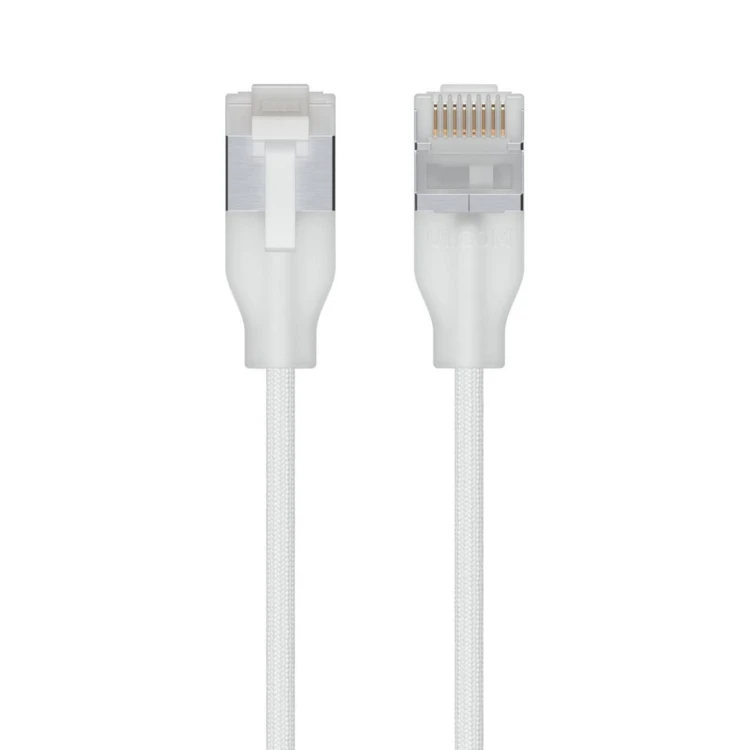 Ubiquiti UACC-Cable-Patch-EL-C6A-15M-W kabel sieciowy Półprzezroczysty, Biały Cat6a
