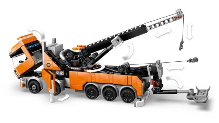 LEGO City 60467 - Wóz holowniczy z dźwigiem