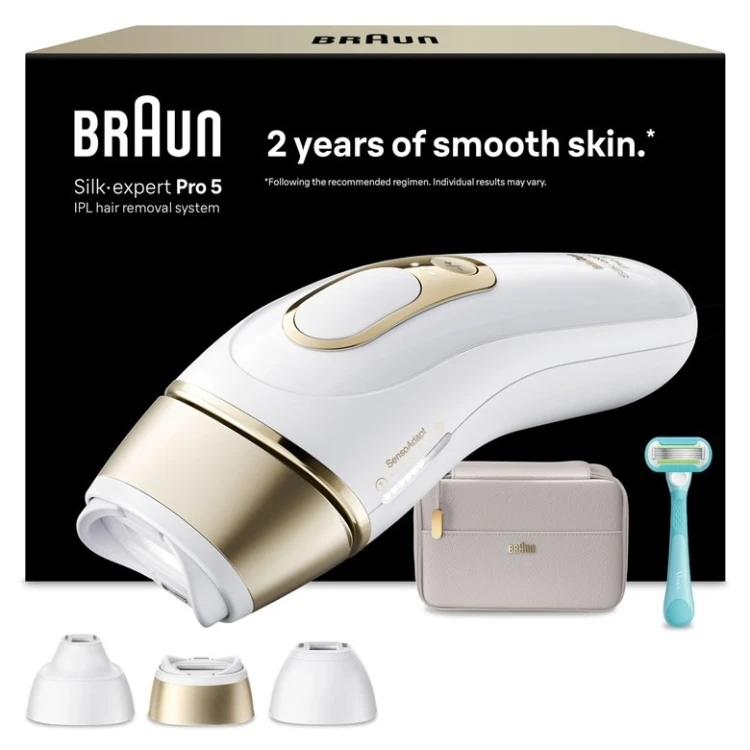 Braun Silk-expert 80851324 środek do usuwania włosów Intensywne światło impulsowe (IPL) Biały, Żółty