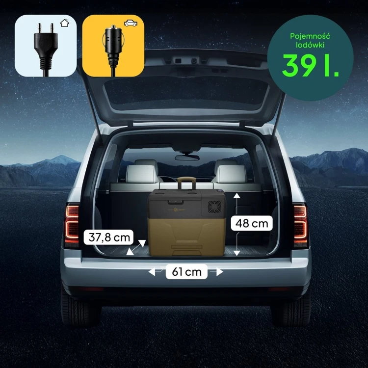 Peme Expedition 39 L lodówka podróżna Prąd elektryczny Brązowy