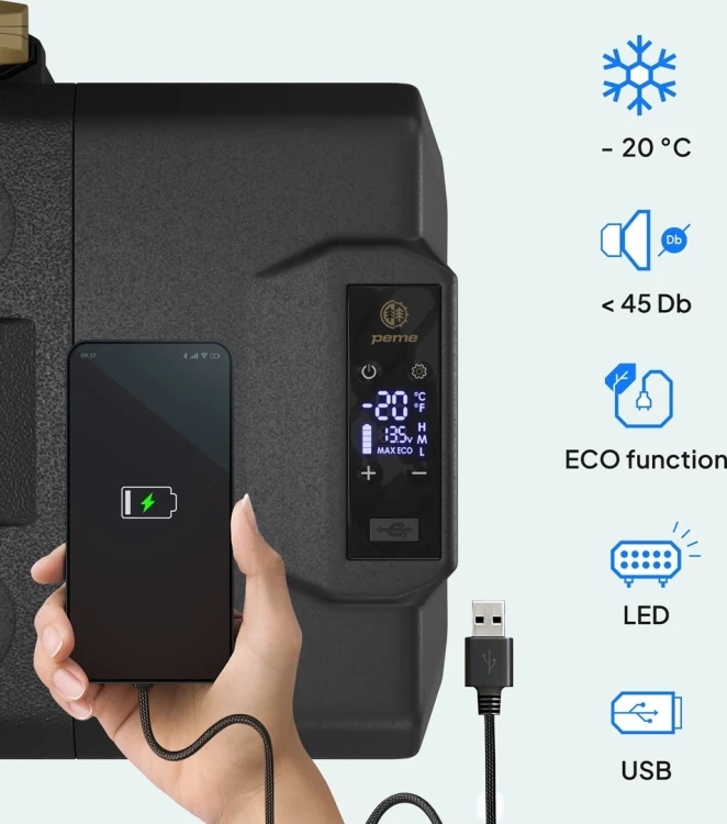 Peme Expedition 39 L lodówka podróżna Prąd elektryczny Brązowy