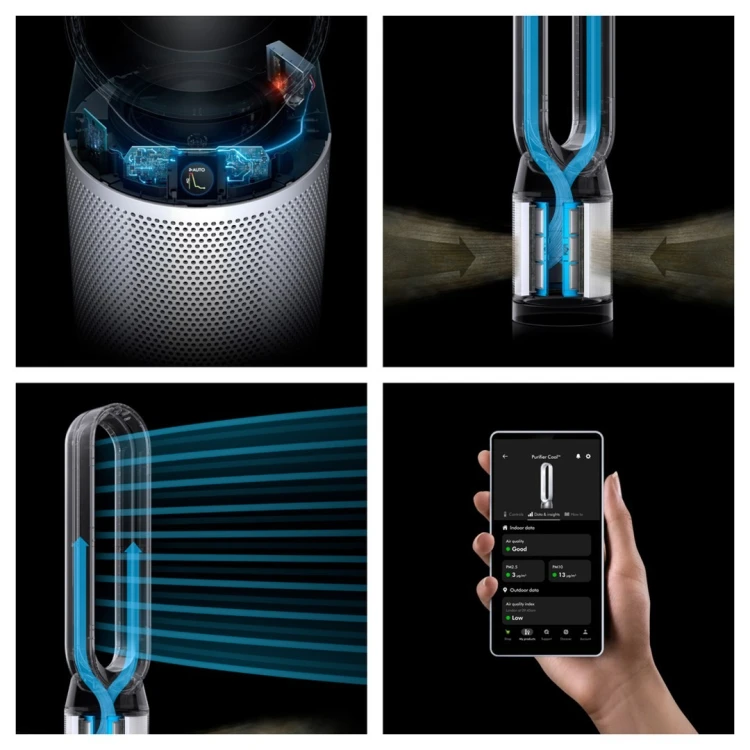 Dyson Purifier Cool PC1 (TP11) 27 m2 61,4 dB Biały