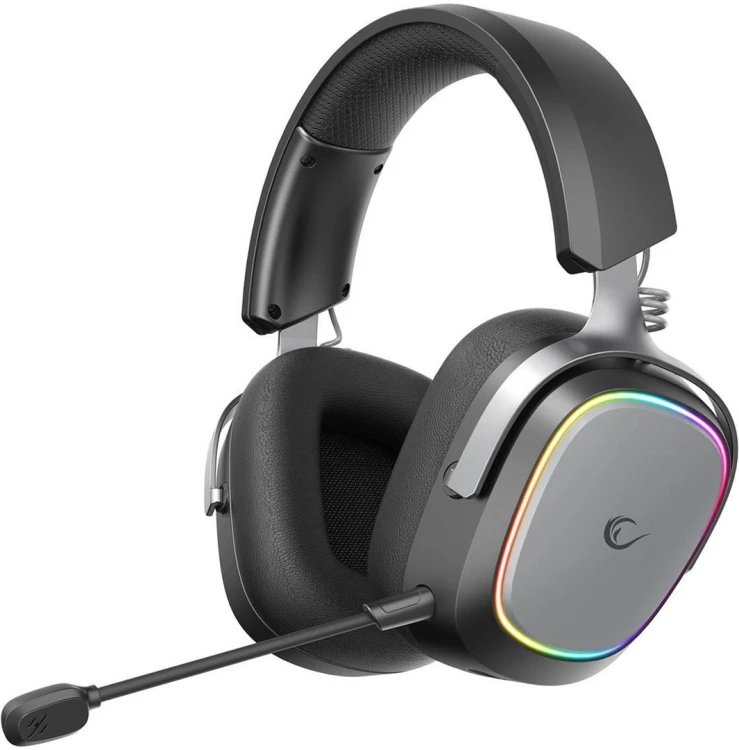 Słuchawki Rampage RETSU Słuchawki bezprzewodowe nauszne BT 2.4G RGB czarne