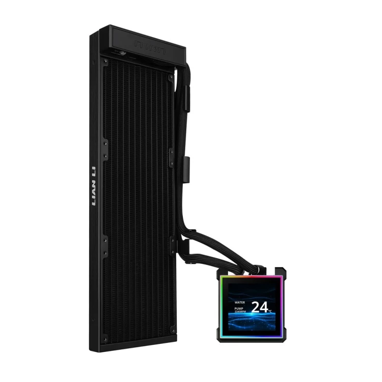 Lian Li HydroShift II LCD-S 360 Fanless Procesor Zestaw do chłodzenia płynami Czarny 1 szt.