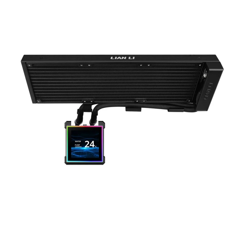 Lian Li HydroShift II LCD-S 360 Fanless Procesor Zestaw do chłodzenia płynami Czarny 1 szt.