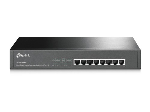 TP-Link TL-SG1008MP przełącznik sieciowy Nie zarządzany Gigabit Ethernet (10/100/1000) Obsługa PoE Czarny