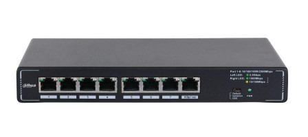 Dahua Technology SMG1008 przełącznik sieciowy Nie zarządzany 2.5G Ethernet (100/1000/2500) Czarny