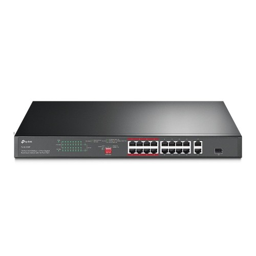 TP-Link TL-SL1218P przełącznik sieciowy Nie zarządzany Gigabit Ethernet (10/100/1000) Obsługa PoE 1U Czarny