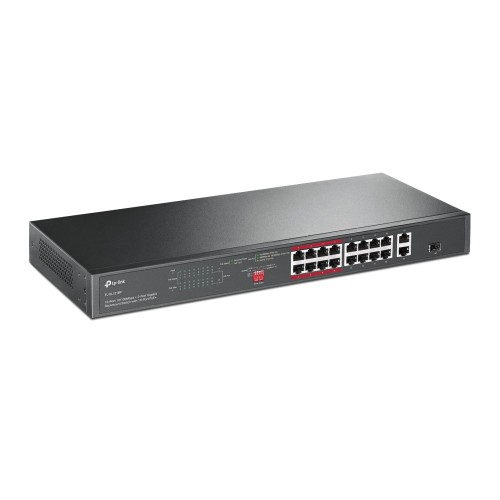 TP-Link TL-SL1218P przełącznik sieciowy Nie zarządzany Gigabit Ethernet (10/100/1000) Obsługa PoE 1U Czarny